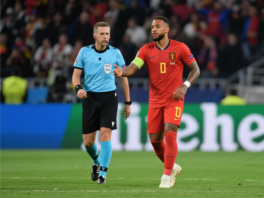 脚踩足球吃黄牌!德佩不满,官方解释出炉! 脚踩足球吃黄牌!德佩不满,官方解释出炉!