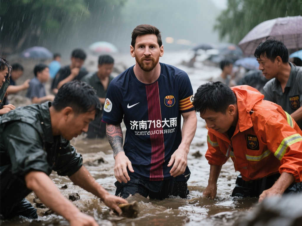 梅西慷慨解囊，助力济南718大雨灾后重建